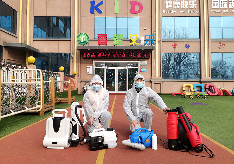 Shandong Hightop Group conducts all-round disinfection work for Aile Kindergarten in Jining High-tech Zone for free