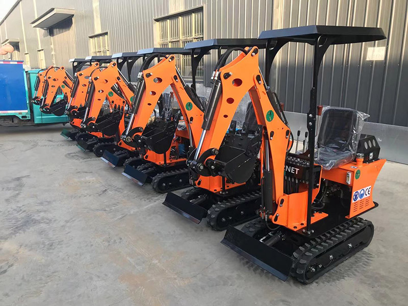 6 sets of 0.8-ton small excavators sent to the UK