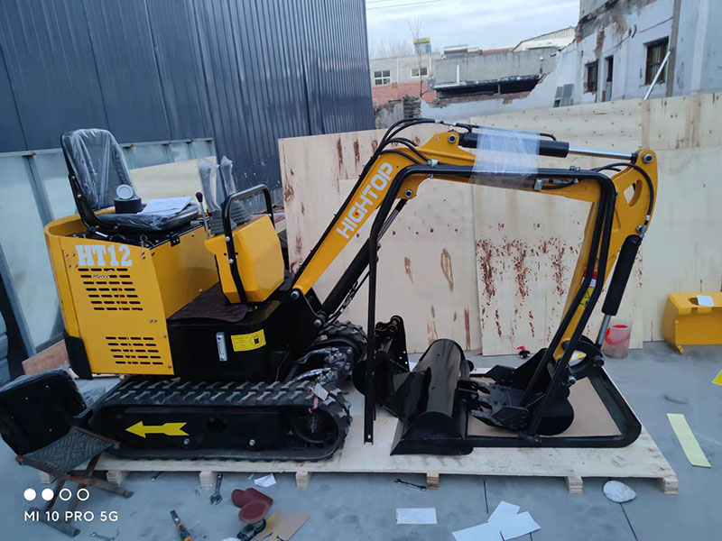 HT12 small excavator sent to the UK