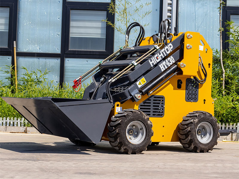 HT430Y Wheeled Skid Steer Loaders in Construction Projects